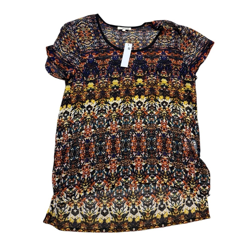 👚 Lamade Multicolor Scoop Neck‎ Tunic Top NWT Small 👚